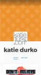 Mobile Screenshot of katiedurko.com